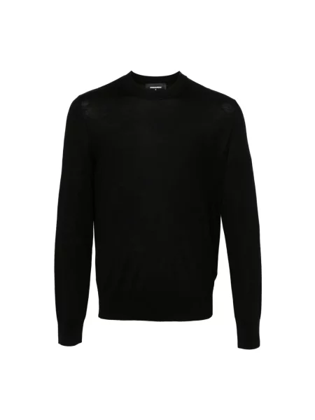 Sweter Dsquared2 wełniany czarny