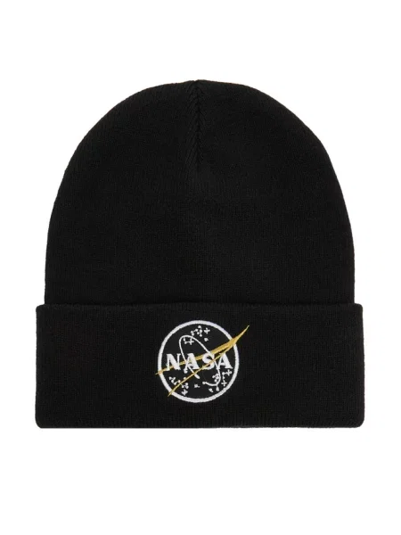 Alpha Industries Czapka Nasa Beanie czarny