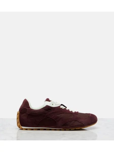 Sneakerși Bottega Veneta din piele de căprioară