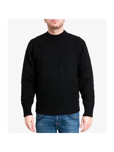 Sweter Filippo De Laurentiis wełniany czarny