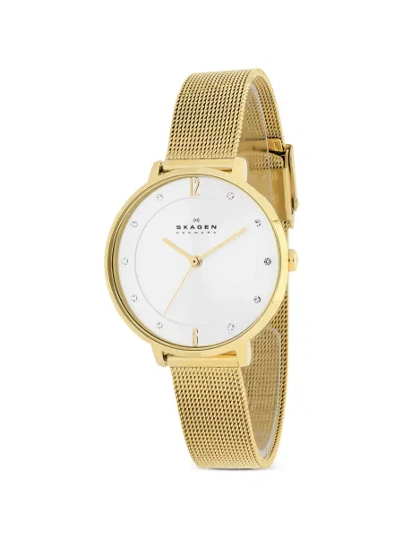 Мрежест часовник Skagen бяло