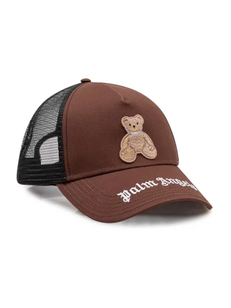 Czapka z daszkiem Palm Angels brązowa