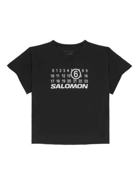 Tricou Mm6 Maison Margiela X Salomon cu imagine negru