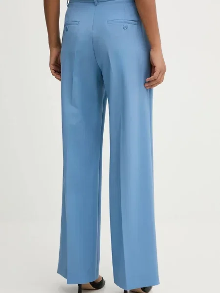 Шерстяные брюки Weekend Max Mara с высокой посадкой