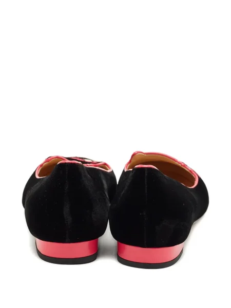 Балеринки Charlotte Olympia бродирани черно