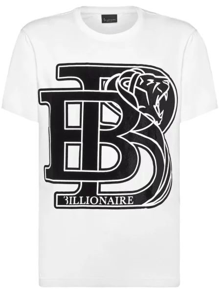 Tricou Billionaire cu imagine alb