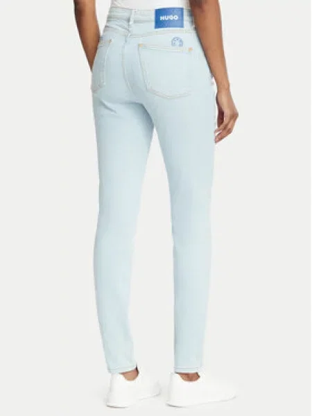 HUGO Farmer Malu_B Skinny Fit világoskék