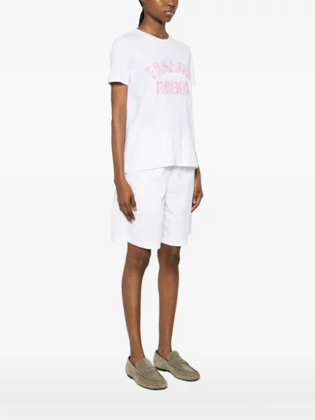 Tricou Ermanno Firenze cu imagine alb
