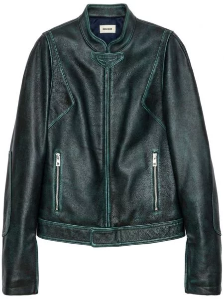 Geanta de piele Zadig&voltaire verde