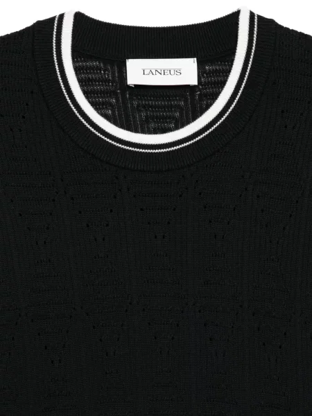 Tricou Laneus cu dungi negru