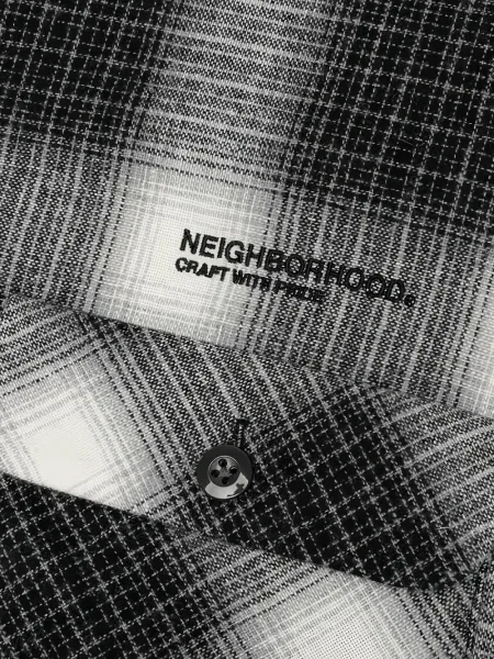 Cămașă Neighborhood în carouri negru