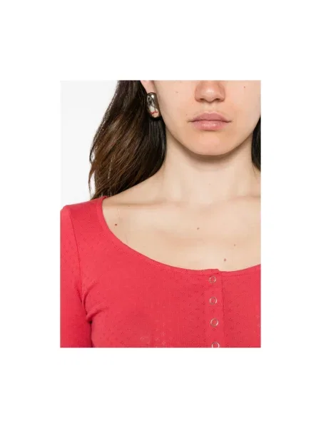 Dzianinowy top Re/done czerwony