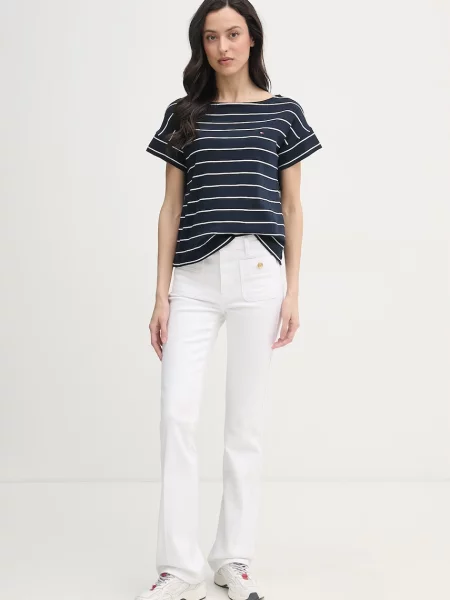 Tommy Hilfiger Tricou Bleumarin alb