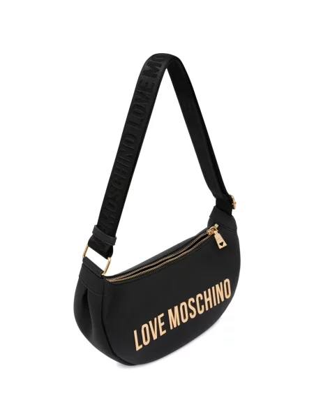 Geantă Love Moschino cu autograf negru