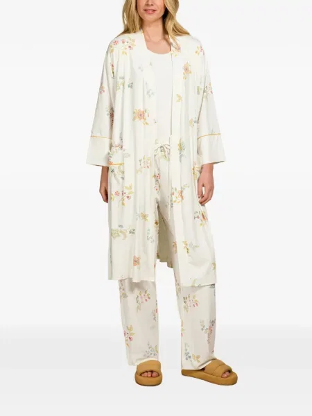 Halat Pip Studio cu model floral cu imagine alb