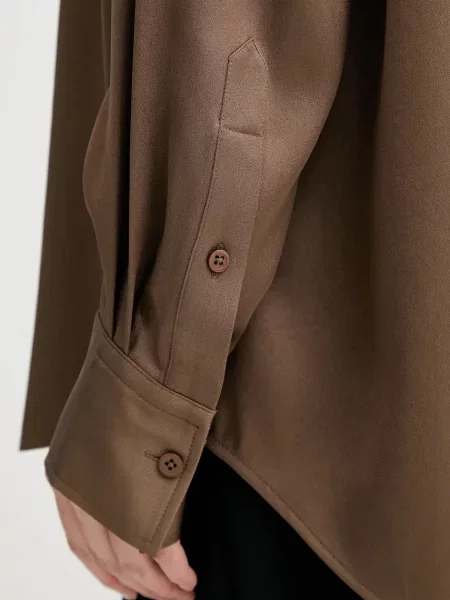 Классическая ошейниковый рубашка Filippa K коричневая