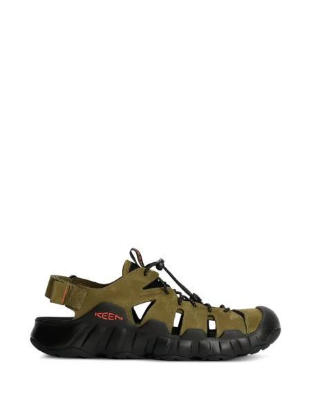 Bőr szandál Keen Footwear zöld