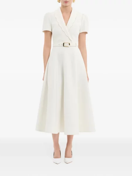 Scurt rochie midi Rebecca Vallance alb