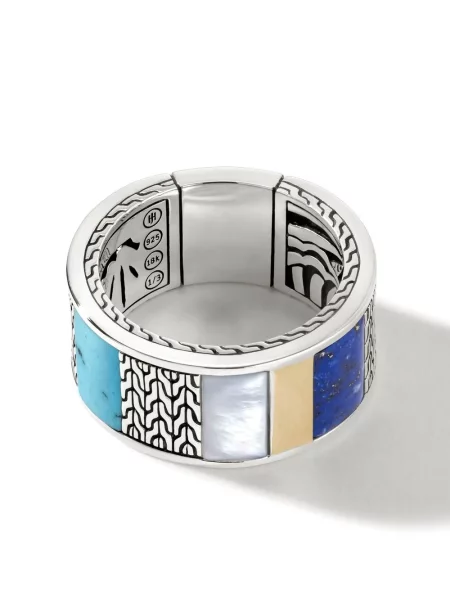 Класически пръстен John Hardy камъни бяло