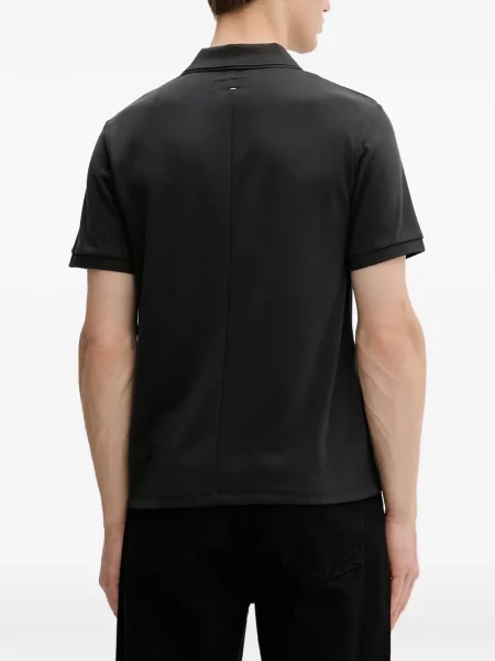 Scurt tricou polo Rag & Bone negru