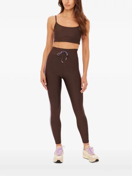 Sutien sport The Upside din țesătură twill maro
