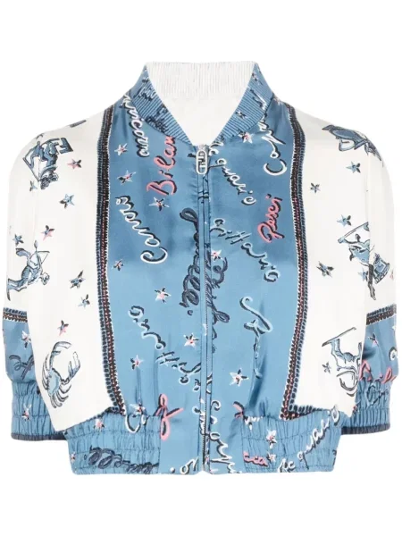 Geacă bomber Fendi de mătase