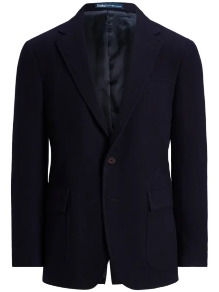 Keprová pruhovaná kšiltovka Polo Ralph Lauren s potiskem modrá