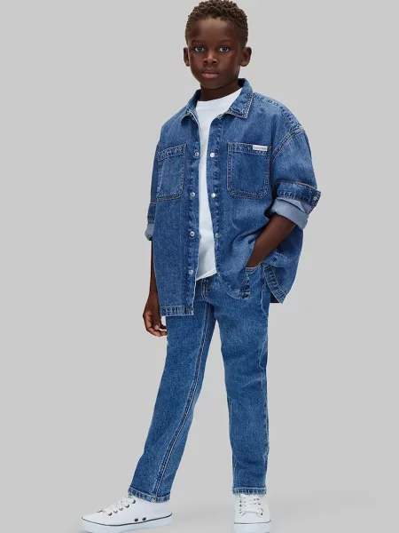Calvin Klein Jeans дънки за деца Dad синьо
