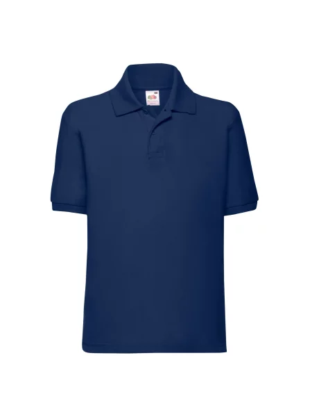 Tricou polo copii Fruit Of The Loom albastru