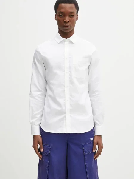 Kenzo cămașă din bărbați slim alb