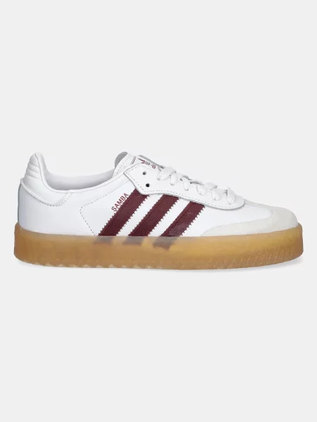 Usnjene superge adidas Originals Sambae bela