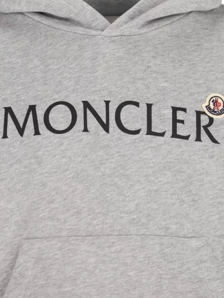 Bluza z kapturem dziecięca Moncler Enfant szara