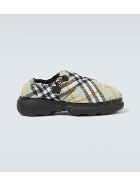 Mules Burberry s karirastim vzorcem