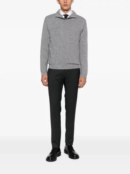 Pantaloni Incotex cu model pepito gri