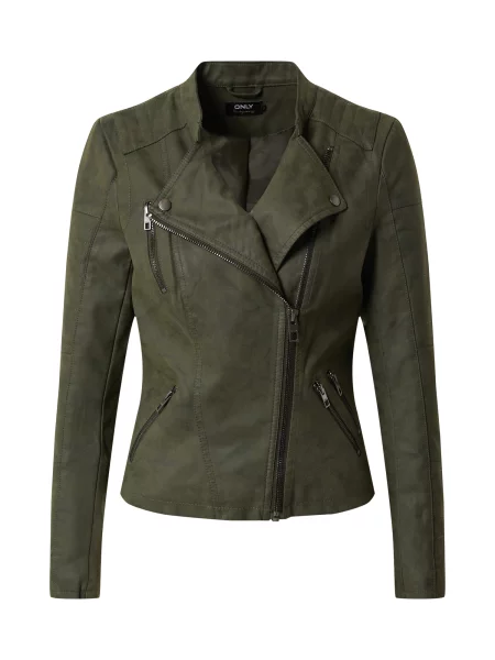 ONLY Geacă din imitație de piele Ava verde