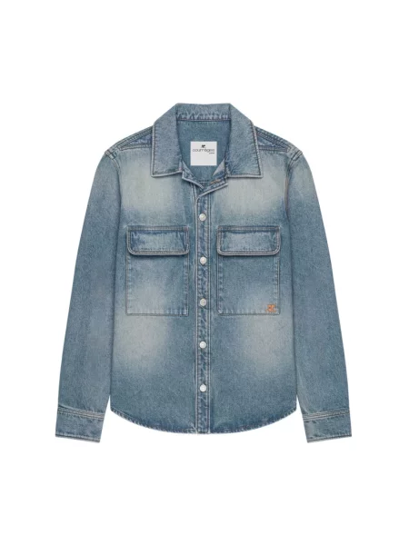 Koszula dżinsowa Courreges niebieska