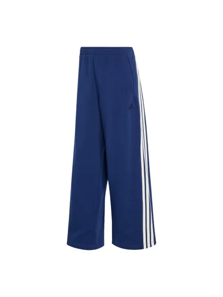 ADIDAS SPORTSWEAR Sportske hlače adidas KIT Wide tamno plava bijela