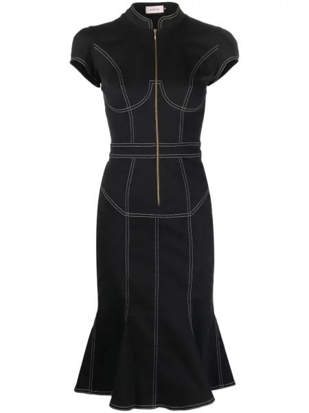 Sukienka jeansowa Murmur garniturowa czarna