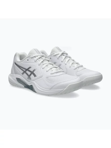Încălțăminte de tenis pentru femei ASICS Gel-Dedicate 9 In white/pure silver alb