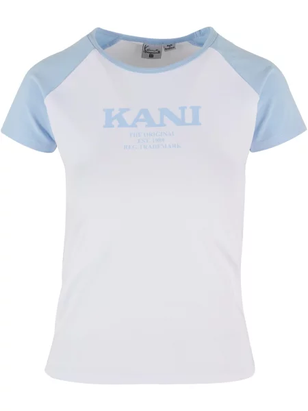 Karl Kani Tricou albastru deschis alb