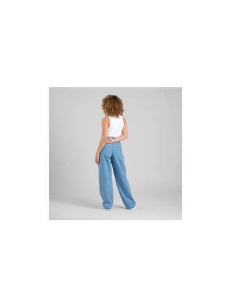 Dedicated Pants Vickleby Denim Light Blue Kobiety Spodnie Dedicated Size: S niebieski