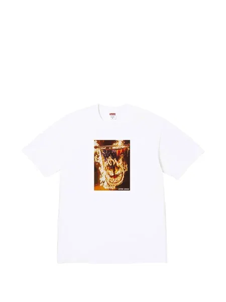 Tricou Supreme cu imagine alb