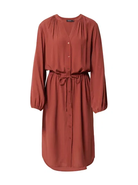 SOAKED IN LUXURY Dolga srajca Helia rjasto rjava