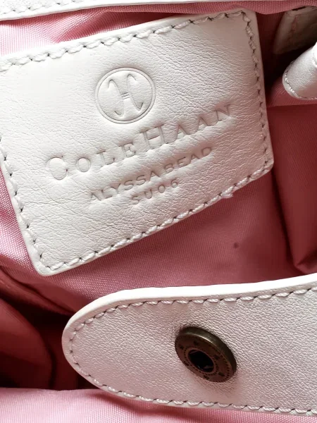 Geanta de piele Cole Haan din piele alb