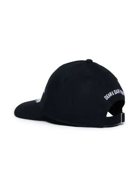 Czapka z daszkiem dziecięca Dsquared2 czarna