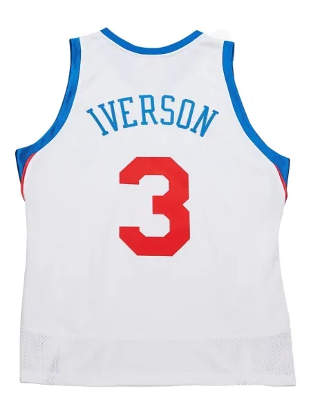 Cămașă Mitchell & Ness din jerseu alb