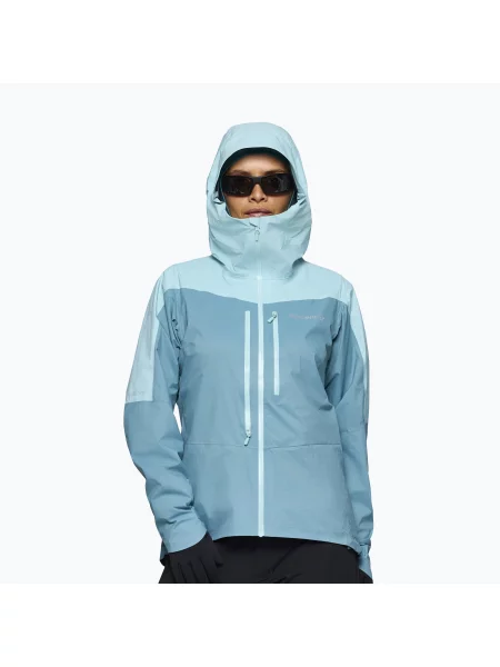Női esőkabát NORRONA Falketind brittany blue/aqua haze. Méret: L kék