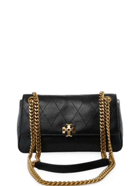 Matlasat geantă Tory Burch din piele negru