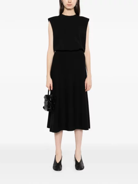 Rochie Less fără mâneci negru