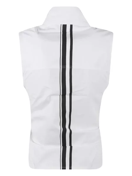 Rochie fără mâneci Mordecai fără mâneci cu dungi de costum alb